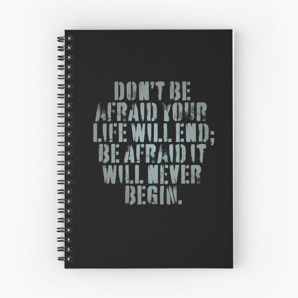 Item preview, Don't be afraid your life will end; be afraid it will never begin. v.5 designed and sold by x1brett.