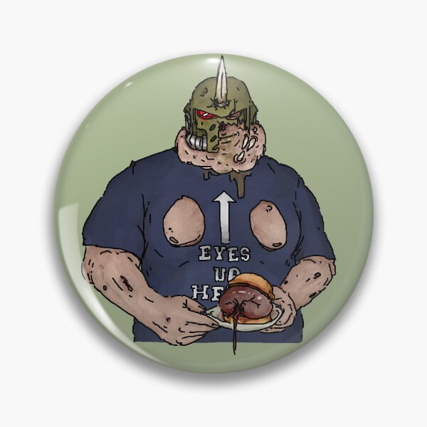 Item preview, Slaugurk 'eyes up here' meme designed and sold by Beatrix Shields.