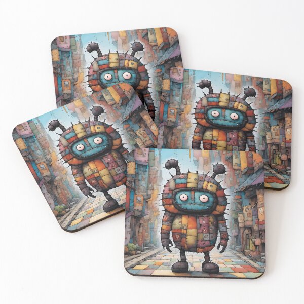 Item preview, Patchwork Colorful Cute Creature Funny designed and sold by ShaViArt.