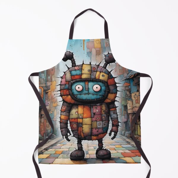 Item preview, Patchwork Colorful Cute Creature Funny designed and sold by ShaViArt.