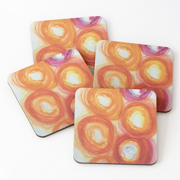 Item preview, Circles orange, watercolors designed and sold by DANIS-kunst.
