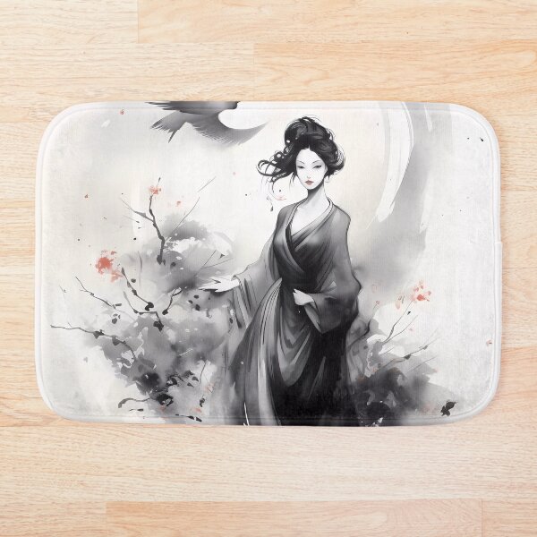 Item preview, Asian girl painting designed and sold by L7GraphicLab.