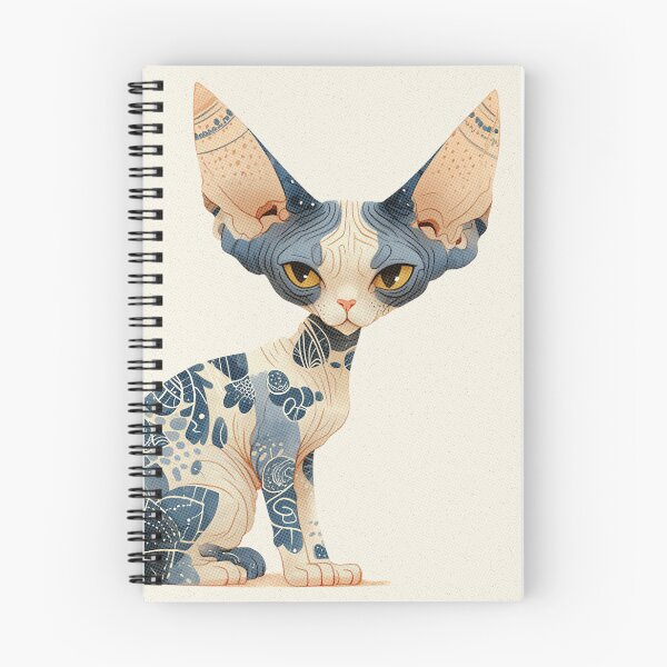 Item preview, Intricate Floral Pattern Sphynx Kitten - for all Cat Lovers designed and sold by madtoyman.