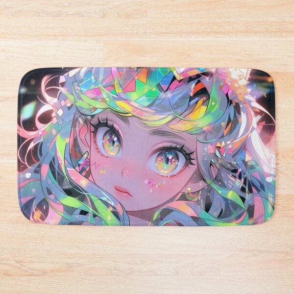 Item preview, Prismatic Rainbow Sparkle Fantasy Anime Girl designed and sold by bubblegoth.