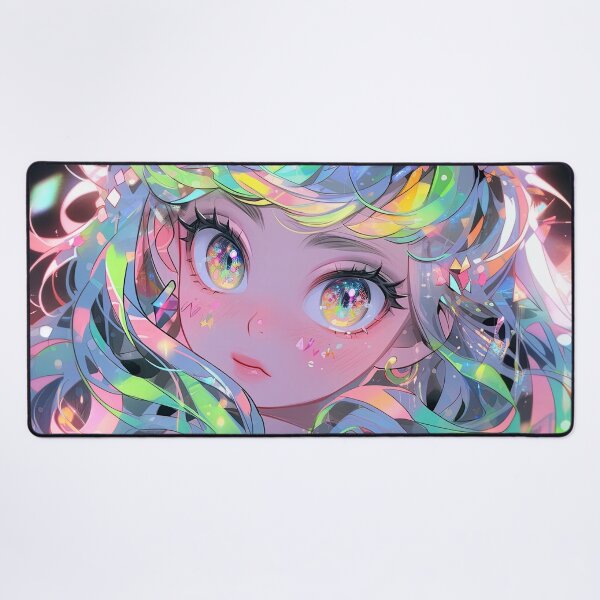 Item preview, Prismatic Rainbow Sparkle Fantasy Anime Girl designed and sold by bubblegoth.