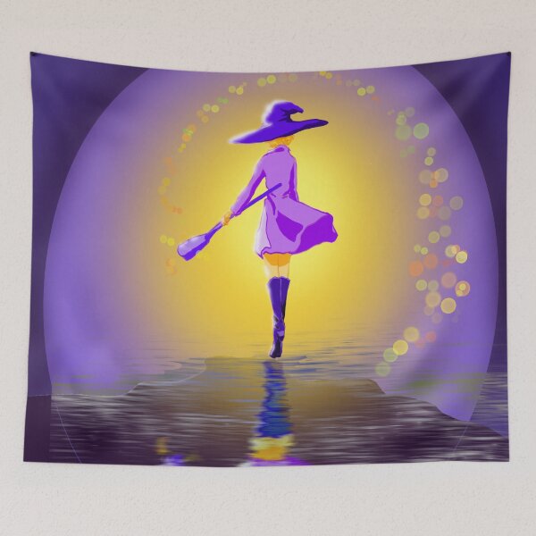 Item preview, Witch walk in the moonlight designed and sold by SheepTigerArt.