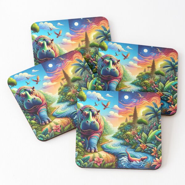 Item preview, Hippopotamus Paradise designed and sold by 0penvimark.