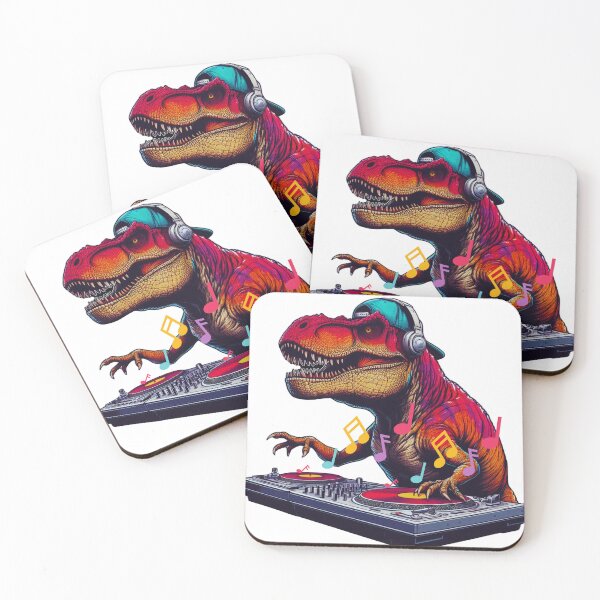 Item preview, DJ Tyrannosaurus: Unleash Urban Beats with Prehistoric Vibes designed and sold by UmutK.