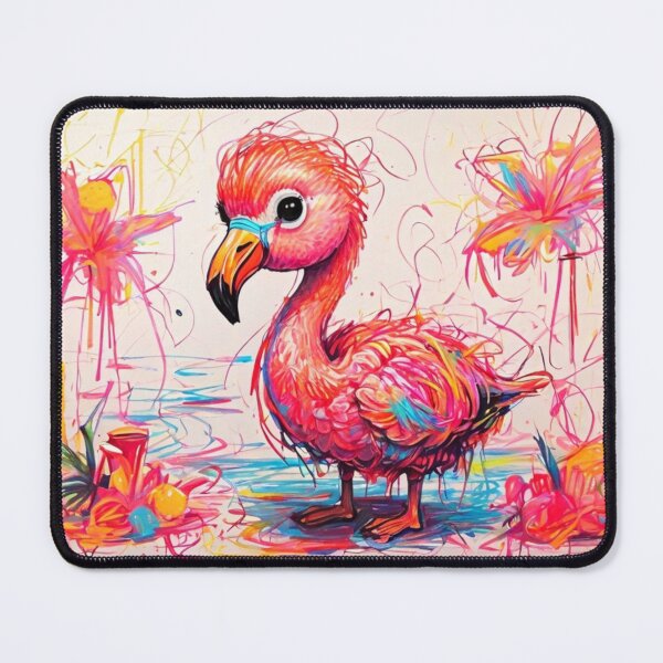 Item preview, Pencil Flamingo Portrait designed and sold by NeatThingLover.
