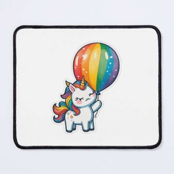 Item preview, Cute Unicorn & balloon designed and sold by RoseAIArtRhythm.