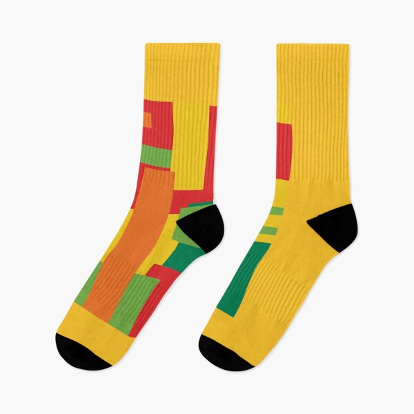 Item preview, The Lion Wakes Up This Morning - Bold Abstract in Rasta Colors Art Print designed and sold by Justin Pierce.