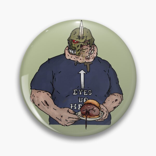 Item preview, Slaugurk 'eyes up here' meme censored designed and sold by Beatrix Shields.