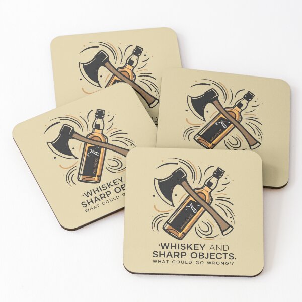 Item preview, Whiskey and Sharp Objects. What could go wrong? Funny Axe Throwing Lover designed and sold by bluel_evin.