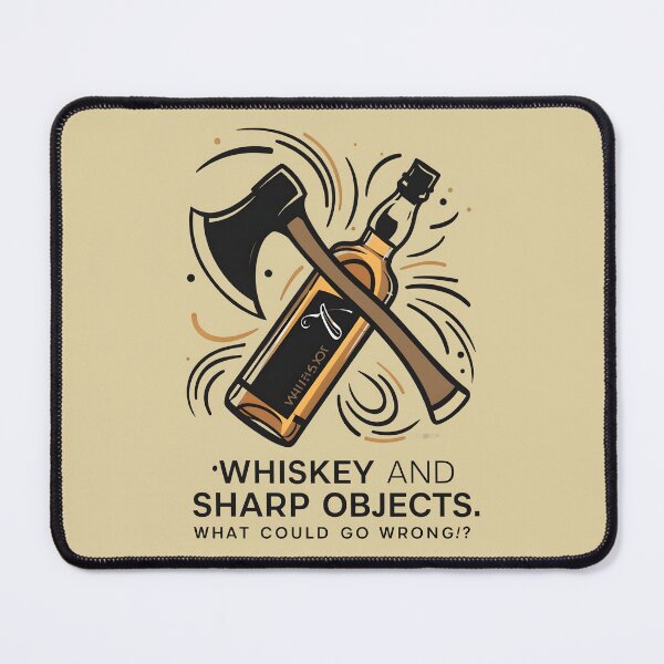 Item preview, Whiskey and Sharp Objects. What could go wrong? Funny Axe Throwing Lover designed and sold by bluel_evin.