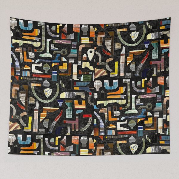 Item preview, Mid Century Modern NYC Subway Mosaic designed and sold by PopFanShop!.