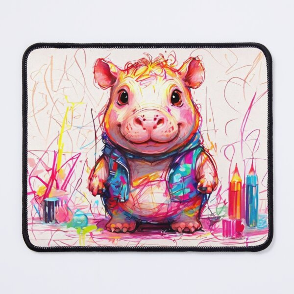 Aperçu de l'œuvre Crayon Hippopotame créée et vendue par NeatThingLover.
