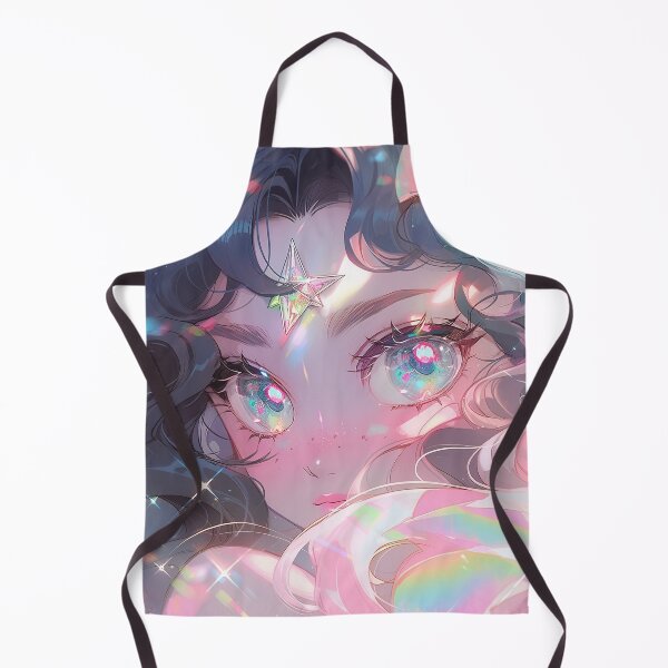 Item preview, Iridescent Prismatic Glitter Anime Girl designed and sold by bubblegoth.