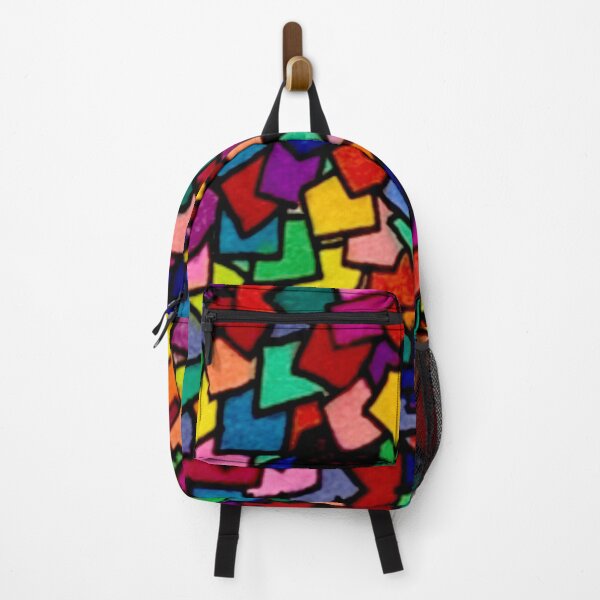 Item preview, Hand Drawn Overlapping Colourful Square Pattern designed and sold by Curraleigh Crafts.