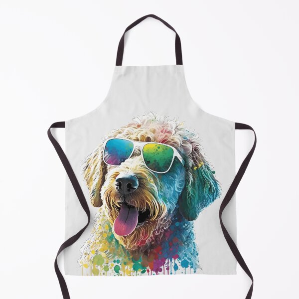 Item preview, golden doodle dog and sunglasses in summer designed and sold by MLArtifex.