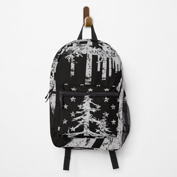 Item preview, Starry Night Forest Escape - Monochrome Camping & Nature Inspired T-Shirt designed and sold by HOMEDESIGNPRINT.