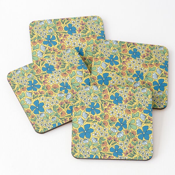 Item preview, Yellow Doodle Flowers designed and sold by sustainablyjill.