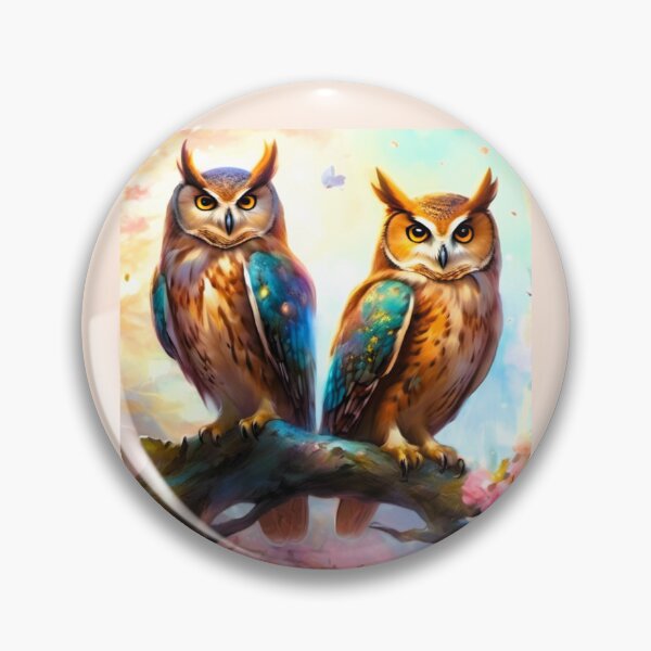 Item preview, red owls on branch designed and sold by janjacbu.