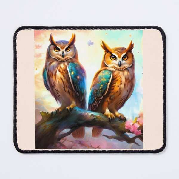 Item preview, red owls on branch designed and sold by janjacbu.