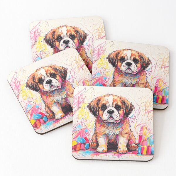 Item preview, Pencil St Bernard Portrait designed and sold by NeatThingLover.