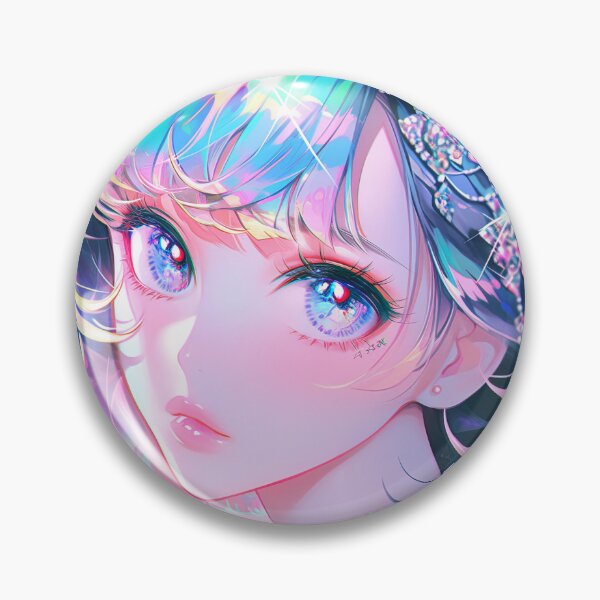 Item preview, Radiant Prismatic Sparkle Anime Girl designed and sold by bubblegoth.