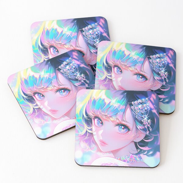 Item preview, Radiant Prismatic Sparkle Anime Girl designed and sold by bubblegoth.
