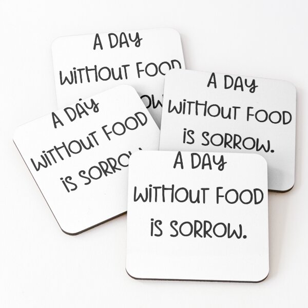 Item preview, A day without food is sorrow. designed and sold by pugshowsfashion.