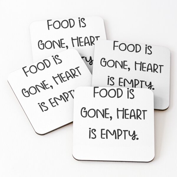 Item preview, Food is gone, heart is empty. designed and sold by pugshowsfashion.
