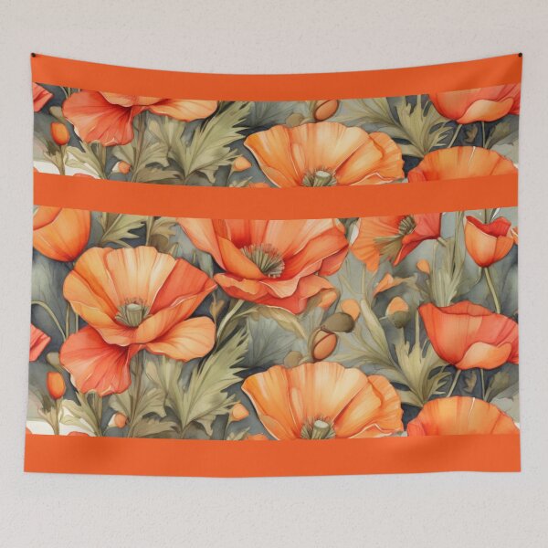 Item preview, California Poppies  designed and sold by Flowersonstuff.