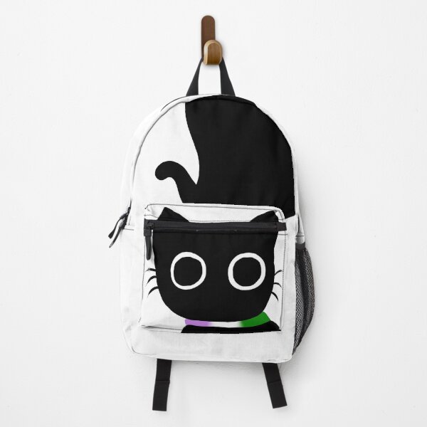 Item preview, Cute black cat with LGBT genderqueer collar designed and sold by Swaghettio.