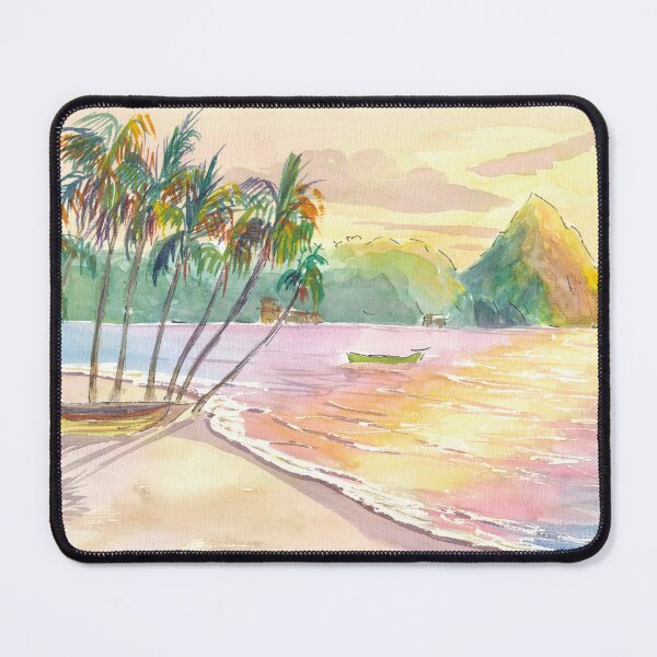 Item preview, Soufriere Bay Saint Lucia and Golden Sunlight on Water designed and sold by artshop77.