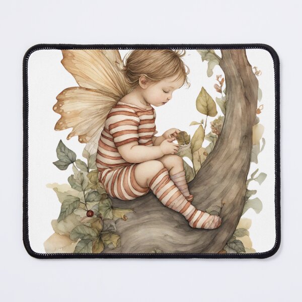 Item preview, Baby Fairy Toddler Enchanting Watercolor Graphic of Mystic World designed and sold by dcohea.