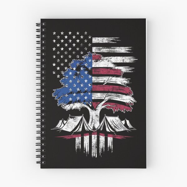 Item preview, Patriotic Eagle Camping Shirt - American Flag & Wilderness Tee designed and sold by HOMEDESIGNPRINT.