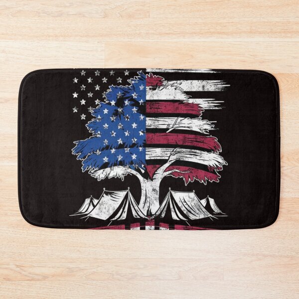 Item preview, Patriotic Eagle Camping Shirt - American Flag & Wilderness Tee designed and sold by HOMEDESIGNPRINT.