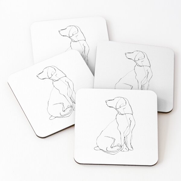 Item preview, Minimalistic Dog Line Drawing designed and sold by SociallyRemoved.