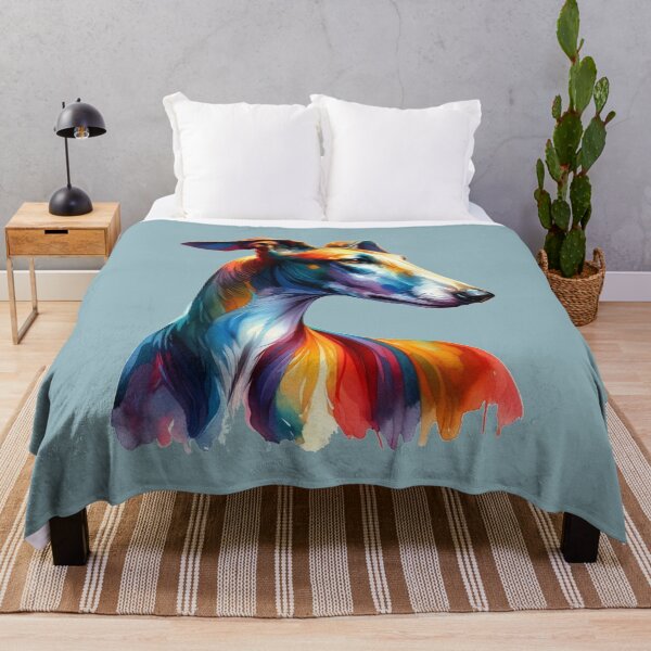 Item preview, Brightly colored Galgo Español in watercolor - simply beautiful designed and sold by Berlini.