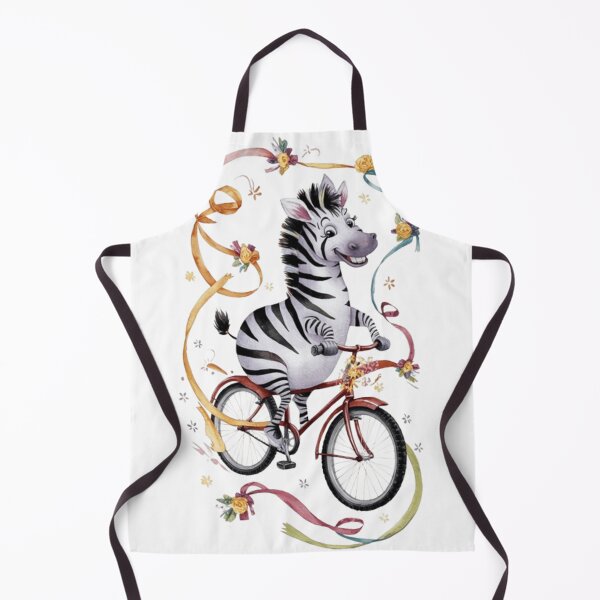Item preview, Cute zebra on a bicycle designed and sold by Culmika.