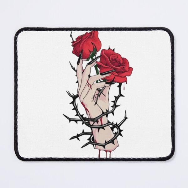 Item preview, Rose with thorns wrapped in hand designed and sold by luna--design.