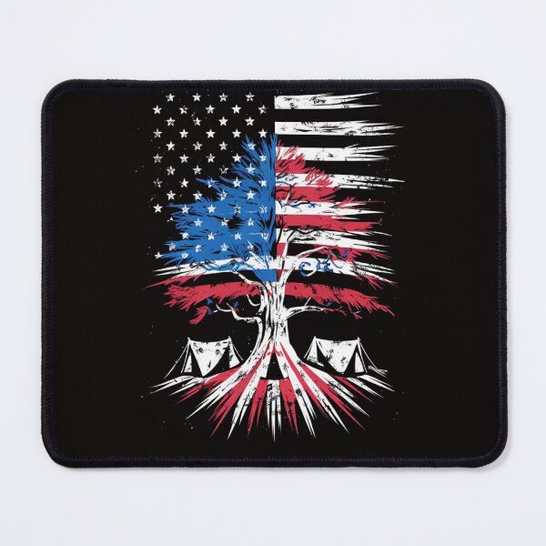 Item preview, Copy of Patriotic Camping Shirt - American Flag & Wilderness Tee designed and sold by HOMEDESIGNPRINT.