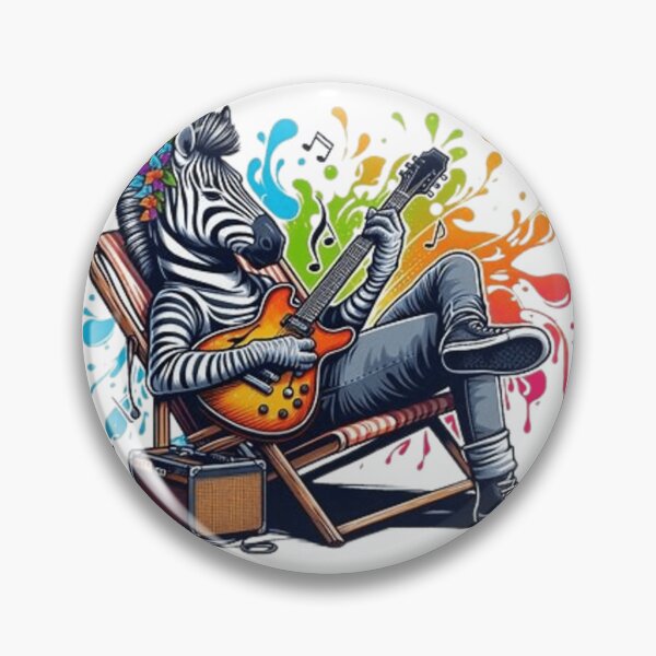 Item preview, Zebra playing a guitar  designed and sold by Culmika.