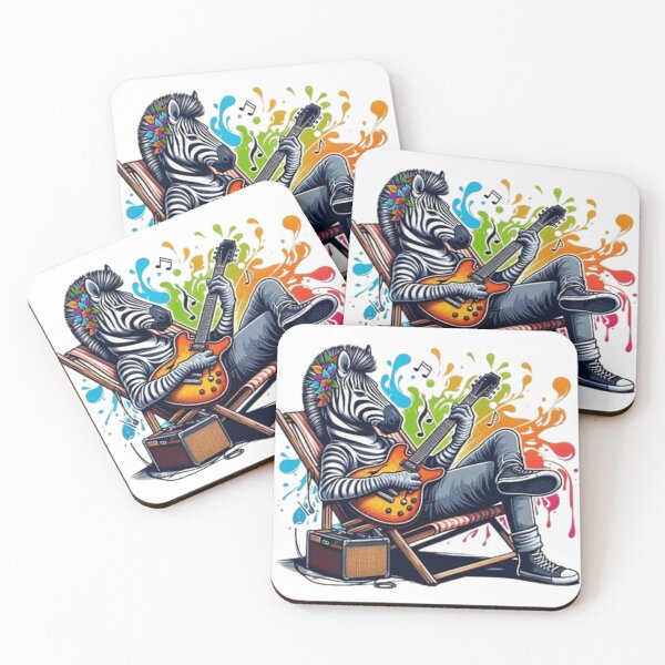 Item preview, Zebra playing a guitar  designed and sold by Culmika.