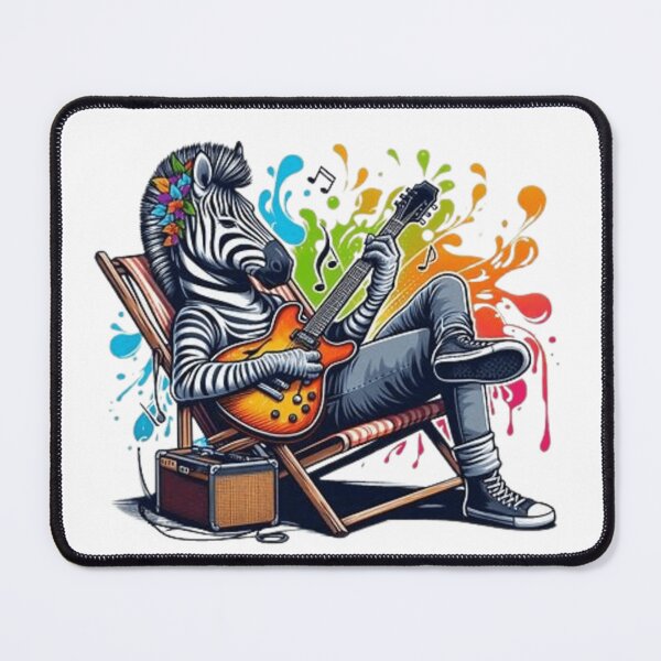 Item preview, Zebra playing a guitar designed and sold by Culmika.