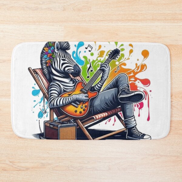 Item preview, Zebra playing a guitar  designed and sold by Culmika.