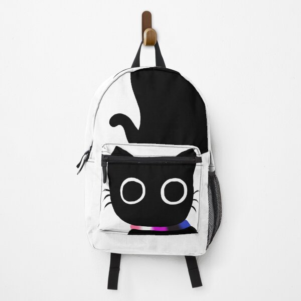 Item preview, Cute black cat with LGBT genderfluid collar designed and sold by Swaghettio.
