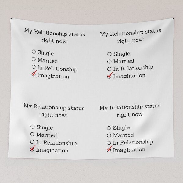 Item preview, My relationship status right now: Imagination designed and sold by UnCoverDesign.