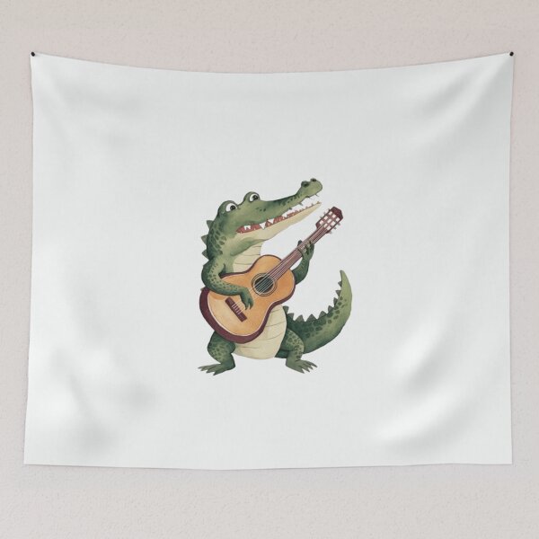 Item preview, Crocodile playing guitar  designed and sold by Culmika.